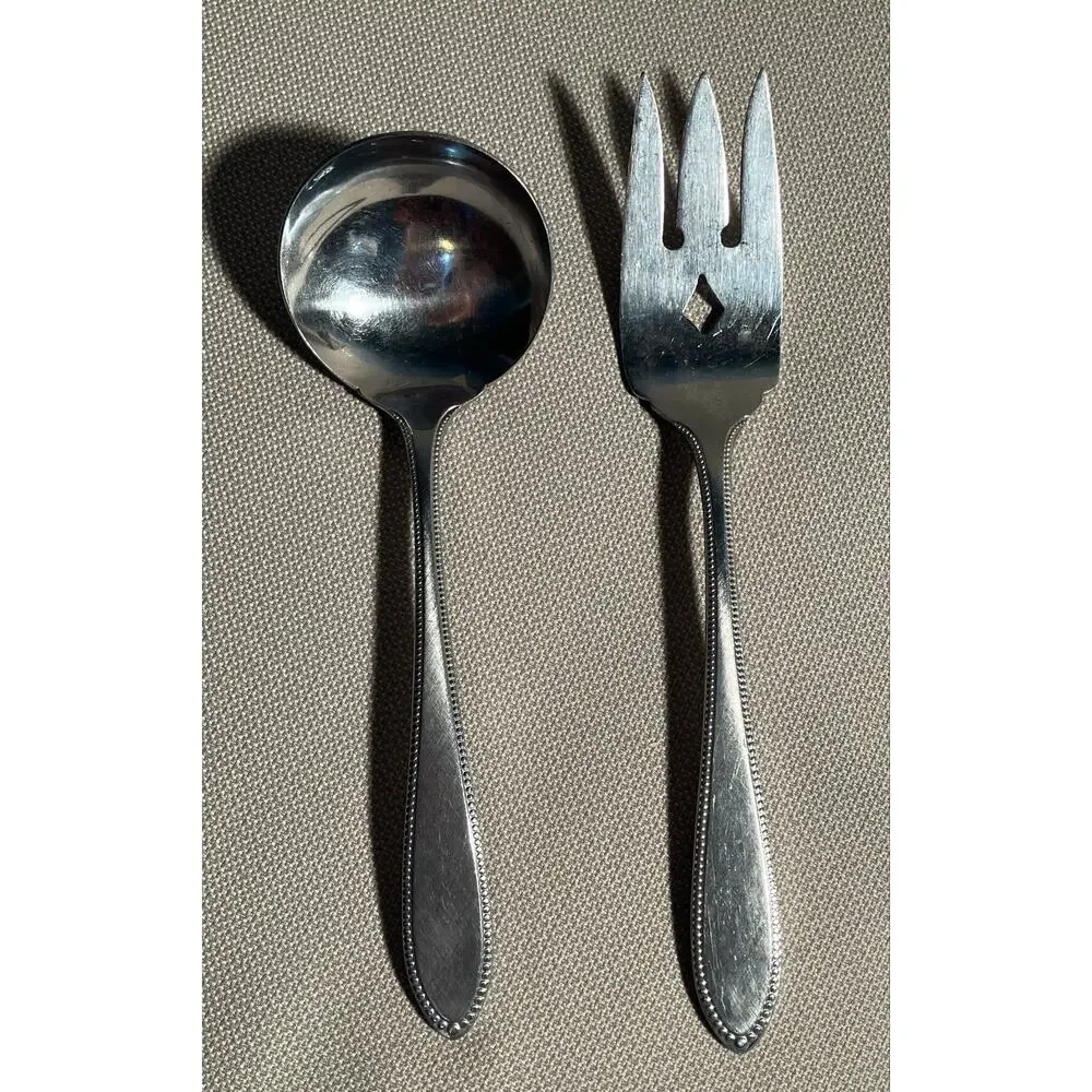 Interpur Stainless Steel‎ Ladle Meat Fork Dots